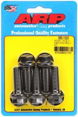 ARP M12 x 1.75 x 35 hex black oxide bolts - 665-1003