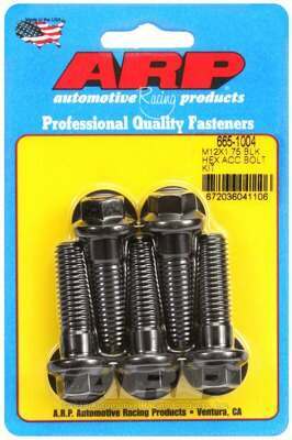 ARP M12 x 1.75 x 40 hex black oxide bolts - 665-1004