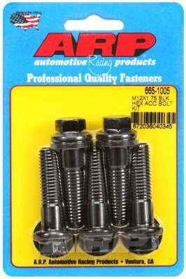 ARP M12 x 1.75 x 45 hex black oxide bolts - 665-1005