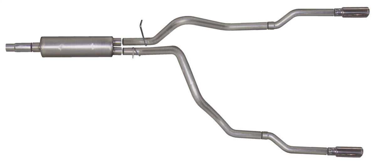 Gibson Exhaust Cat-Back Dual Split Exhaust System; Stainless (1998-2001 Ram 1500 Sport, Ram 1500 WS, Ram 1500 ST, Ram 1500 Laramie, Ram 1500) - 66501