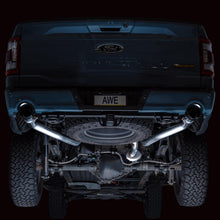 AWE 0FG Non-Resonated Catback (With Bumper Cutouts) - Diamond Black Tips (2021-2025 F-150 Tremor 3.5L / 5.0L) - 3020-33402