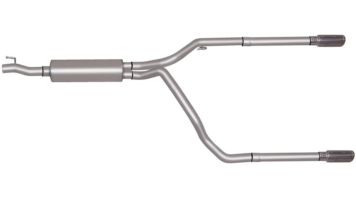 Gibson Exhaust Cat-Back Dual Split Exhaust System; Stainless (2004-2005 Ram 1500 SLT, Ram 1500 ST, Ram 1500 Laramie) - 66524