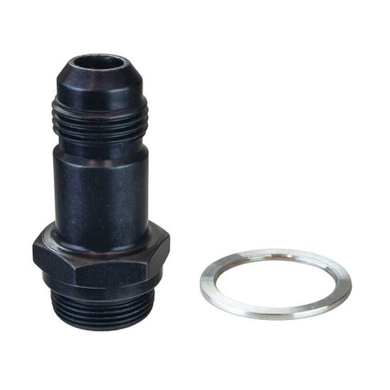 Moroso Carburetor Fuel Inlet Fitting, -8AN x 7/8"-20, 2" Long - 65149