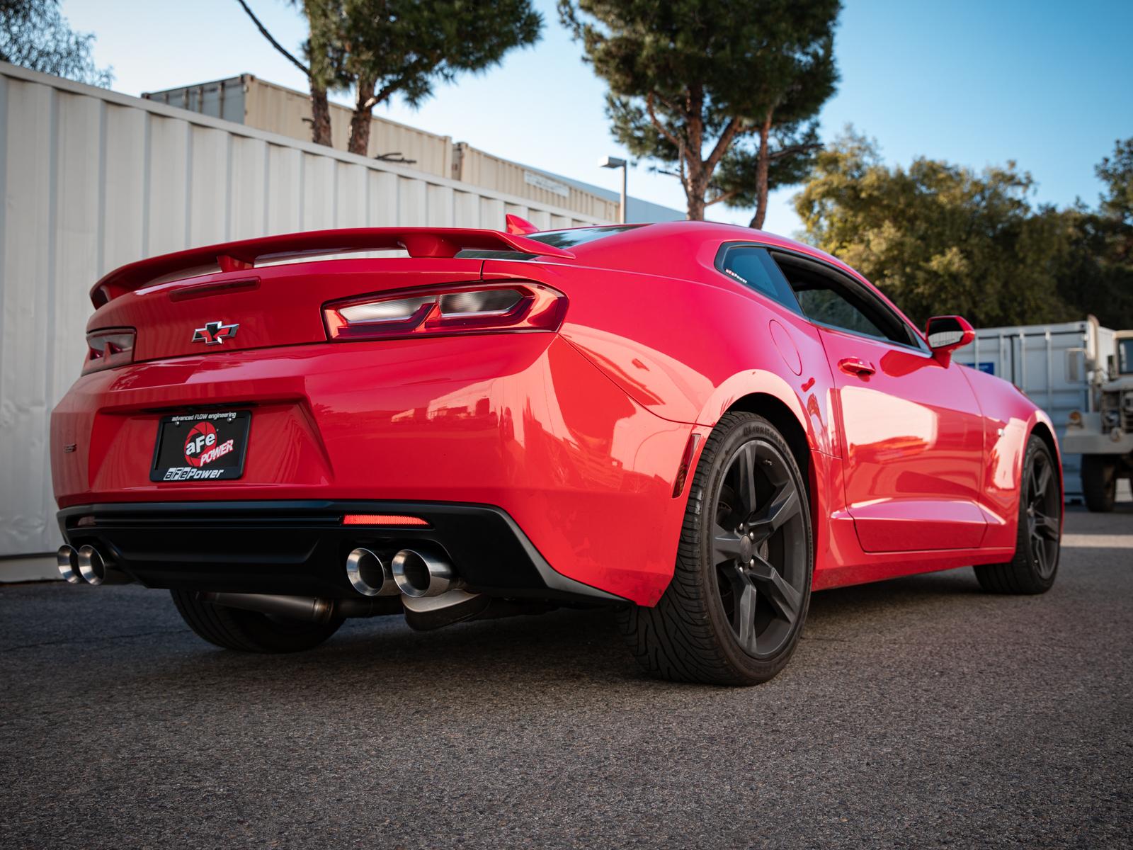 AFE MACH Force-Xp 2-1/2 IN 409 Stainless Steel Axle-Back Exhaust System Polished (Chevrolet Camaro SS 16-24 V8-6.2L) - 49-44119-P
