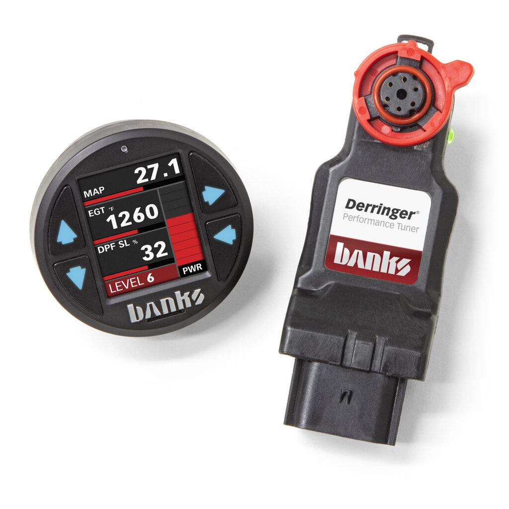 Banks Power Derringer Tuner, w/SuperGauge, includes ActiveSafety and Banks iDash 1.8 SuperGauge for 2014-2018 Ram 1500 3.0L EcoDiesel, and 2014-2017 Grand Cherokee 3.0L EcoDiesel - 66681