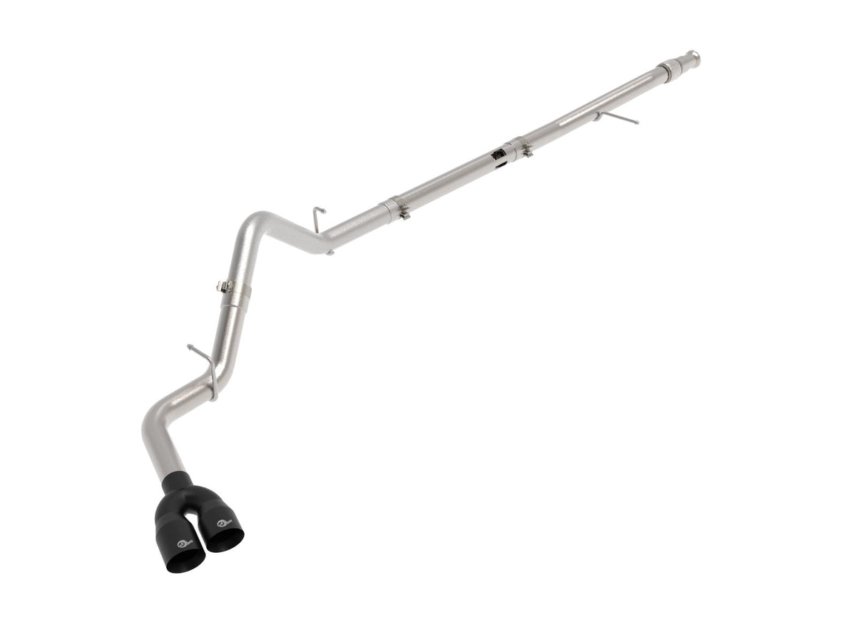 AFE Rebel XD 3 IN 304 Stainless Steel DPF-Back Exhaust w/Dual Black Tips (GM Trucks 20-21 L6-3.0L (td) LM2) - 49-34129-B