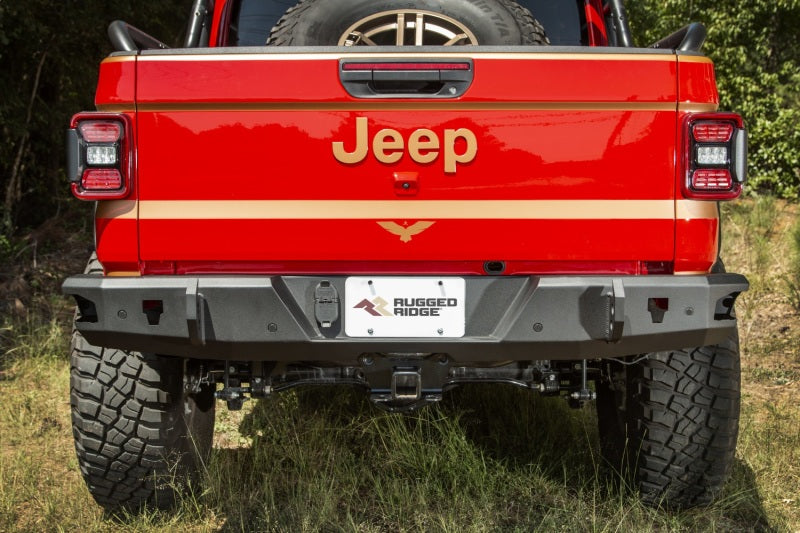 Rugged Ridge Hd Bumper Rear; 20-21 Jeep Gladiator Jt - 11540.37
