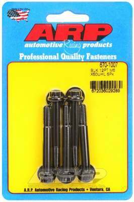 ARP M6 x 1.00 x 50 12pt black oxide bolts - 670-1007
