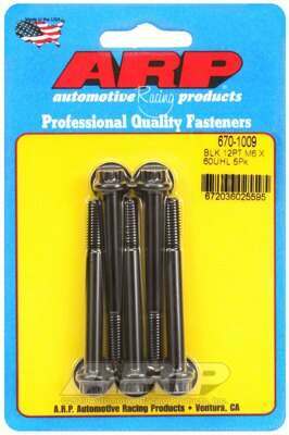 ARP M6 x 1.00 x 60 12pt black oxide bolts - 670-1009