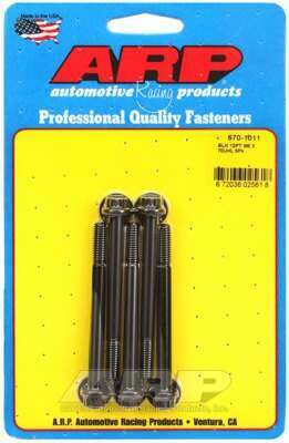 ARP M6 x 1.00 x 70 12pt black oxide bolts - 670-1011