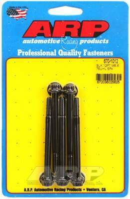 ARP M6 x 1.00 x 75 12pt black oxide bolts - 670-1012