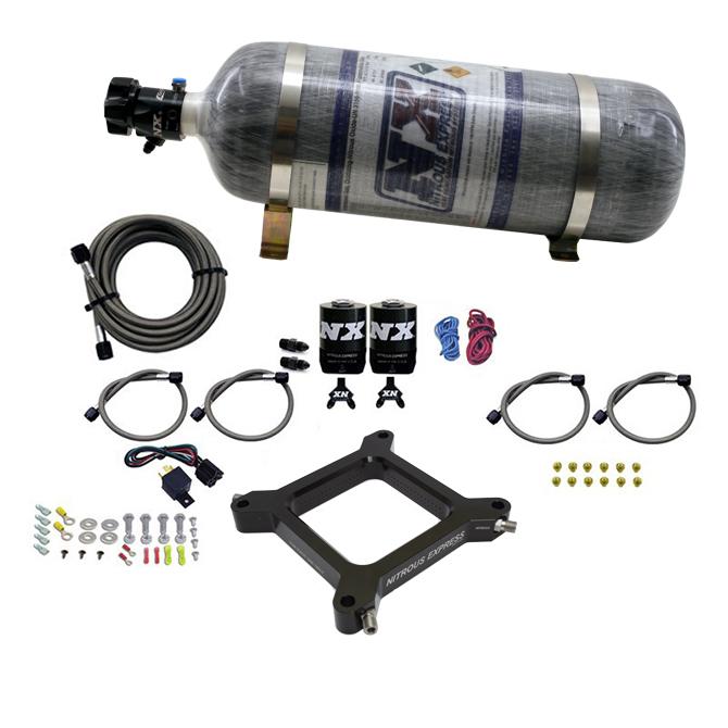 Nitrous Express 4150 Assassin Plate, Stage 6 (50-300Hp) 12Lb Bottle - 67040-12