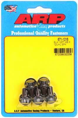 ARP M8 x 1.25 x 12 12pt black oxide bolts - 671-1016