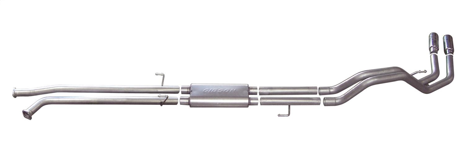 Gibson Exhaust Cat-Back Dual Sport Exhaust System; Stainless (2007-2021 Tundra SR5, Tundra Base) - 67103