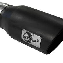AFE Large Bore-HD 5 IN 409 Stainless Steel DPF-Back Exhaust System w/Black Tip - 49-43055-B