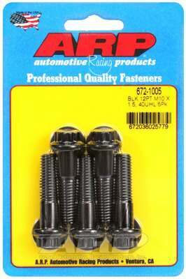 ARP M10 x 1.50 x 40 12pt black oxide bolts - 672-1005