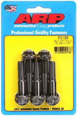ARP M10 x 1.50 x 45 12pt black oxide bolts - 672-1006