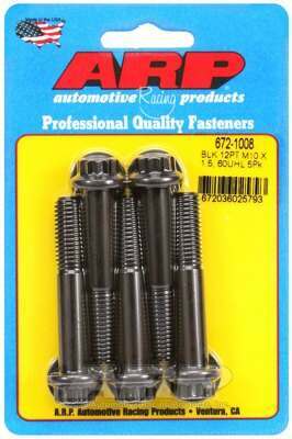 ARP M10 x 1.50 x 60 12pt black oxide bolts - 672-1008