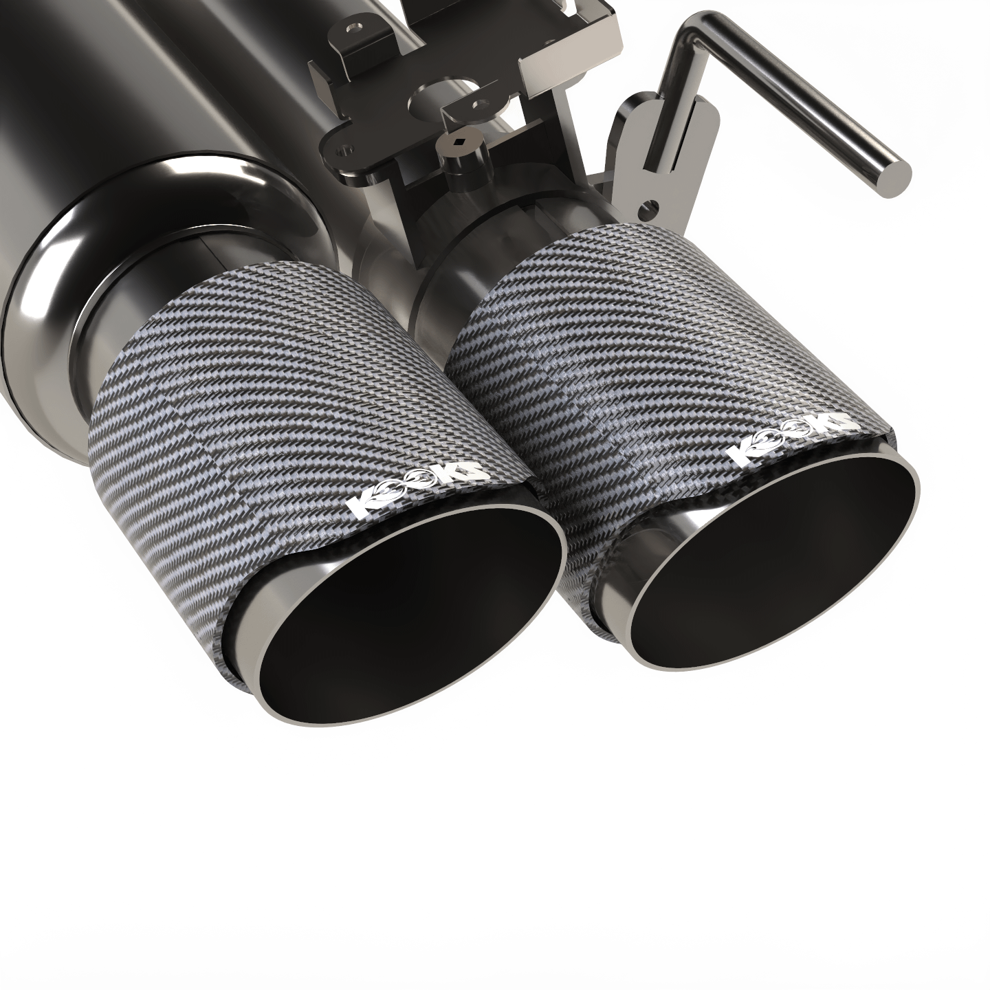 Kooks 3" Valved Cat-Back Exhaust w/ Carbon Fiber Tips – 2018–2026 Mustang GT 5.0L – Part #11514520