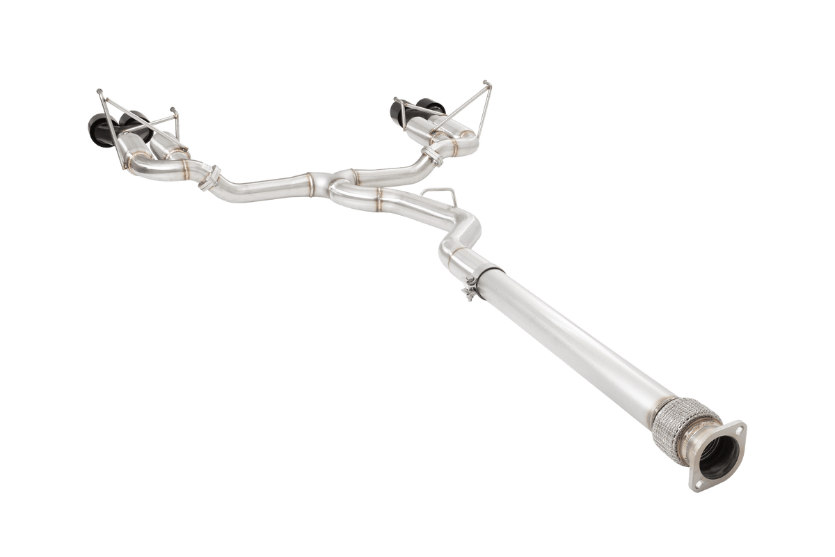XForce Subaru WRX Sedan VB Race Cat Back Exhaust System with Black Tips - ESSW29RBKCS
