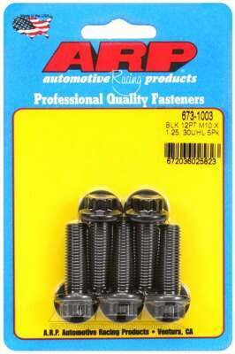 ARP M10 x 1.25 x 30 12pt black oxide bolts - 673-1003