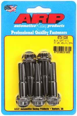 ARP M10 x 1.25 x 45 12pt black oxide bolts - 673-1006