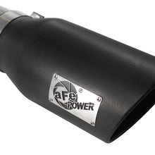 AFE Large Bore-HD 5 IN 409 Stainless Steel DPF-Back Exhaust System w/Black Tip (2011-2016 Silverado 2500 HD, Silverado 3500 HD, Sierra 2500 HD, Sierra 3500 HD) - 49-44041-B