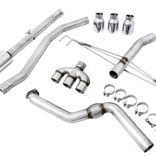 AWE Tuning 2017+ Honda Civic Type R Track Edition Exhaust w/Front Pipe & Triple Chrome Silver Tips - 3020-52000