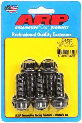 ARP M12 x 1.50 x 30 12pt black oxide bolts - 674-1002