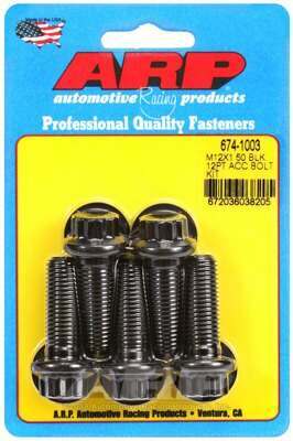 ARP M12 x 1.50 x 35 12pt black oxide bolts - 674-1003