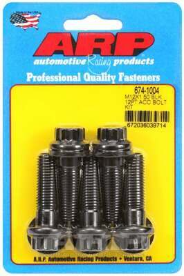 ARP M12 x 1.50 x 40 12pt black oxide bolts - 674-1004