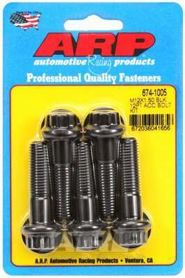 ARP M12 x 1.50 x 45 12pt black oxide bolts - 674-1005