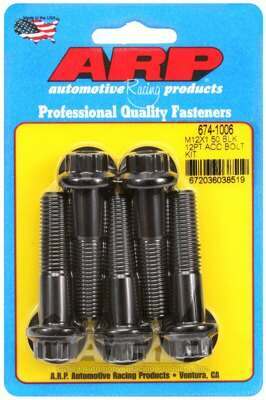 ARP M12 x 1.50 x 50 12pt black oxide bolts - 674-1006