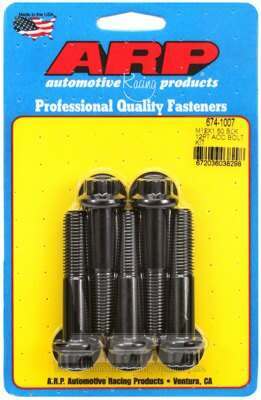 ARP M12 x 1.50 x 60 12pt black oxide bolts - 674-1007