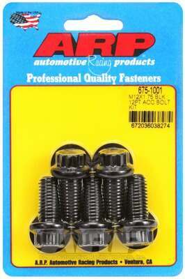 ARP M12 x 1.75 x 25 12pt black oxide bolts - 675-1001