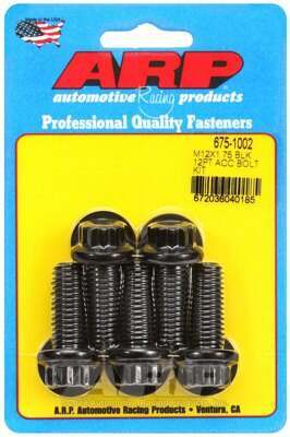ARP M12 x 1.75 x 30 12pt black oxide bolts - 675-1002