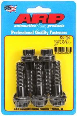 ARP M12 x 1.75 x 45 12pt black oxide bolts - 675-1005