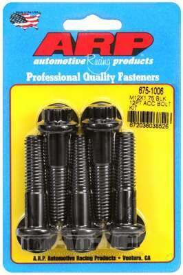 ARP M12 x 1.75 x 50 12pt black oxide bolts - 675-1006