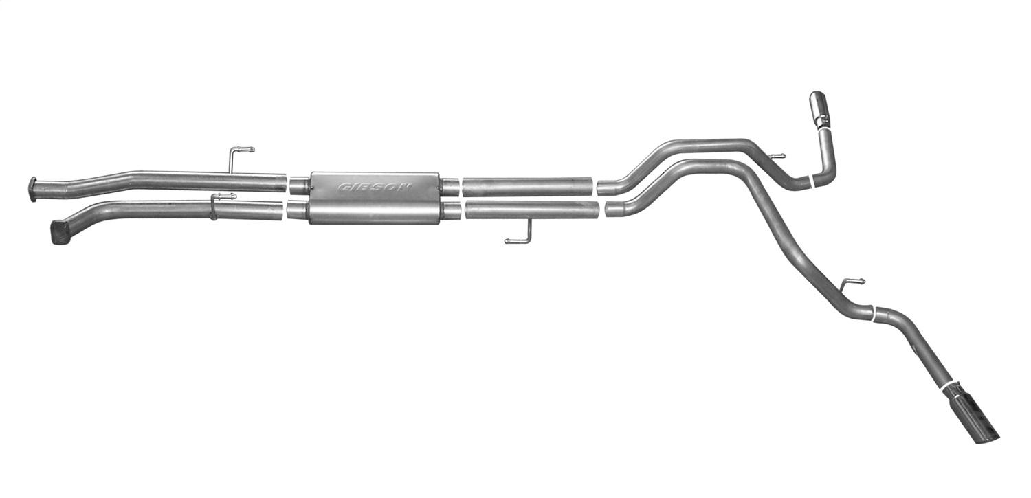 Gibson Exhaust Cat-Back Dual Extreme Exhaust System; Stainless (2007-2021 Toyota Tundra) - 67501