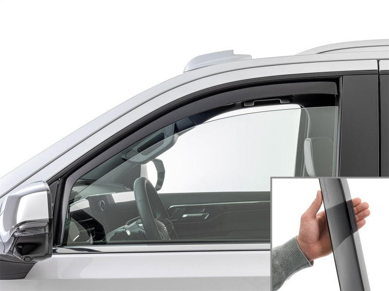 WeatherTech 21-26 Cadillac Escalade Front Front Side Window Deflectors-Dark Tint