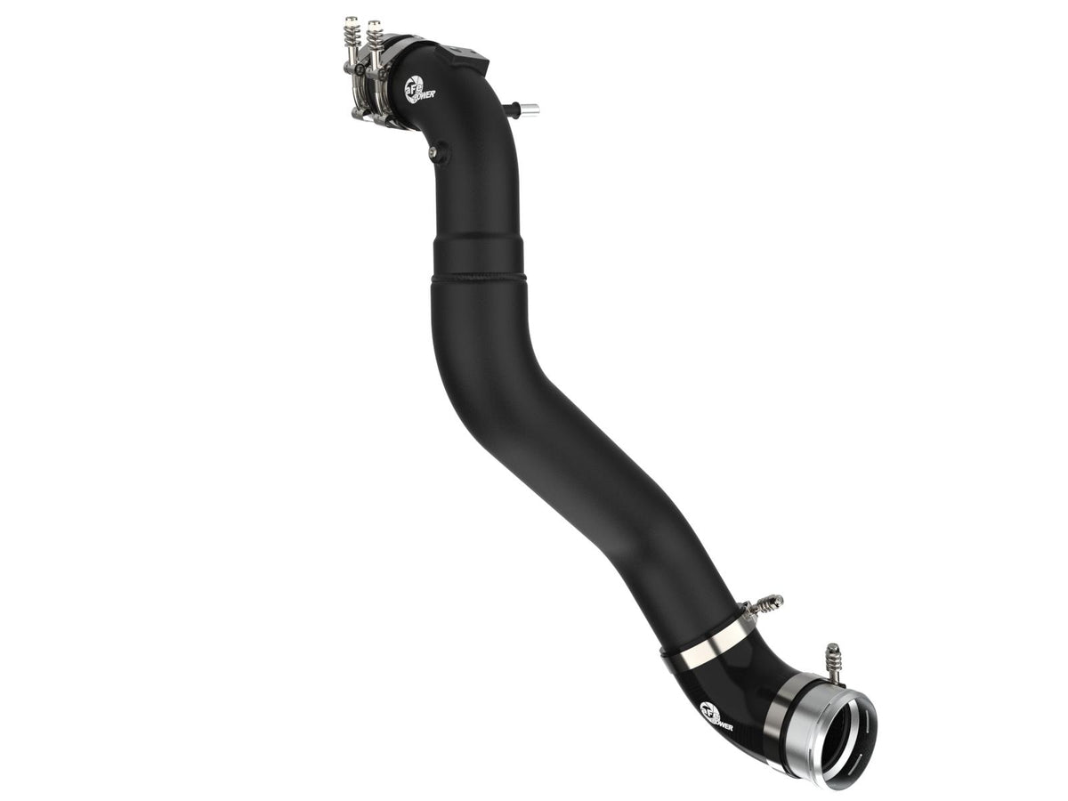 aFe BladeRunner 3" to 3.5" Aluminum Cold Charge Pipe - Black (2021-2022 Ford F-150 / Raptor V6-3.5L) - 46-20519-B