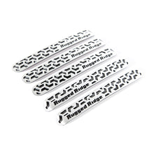 Rugged Ridge Elite Door Handle Inserts Contrast Tread; 07-18 Wrangler Unlimited - 13311.53