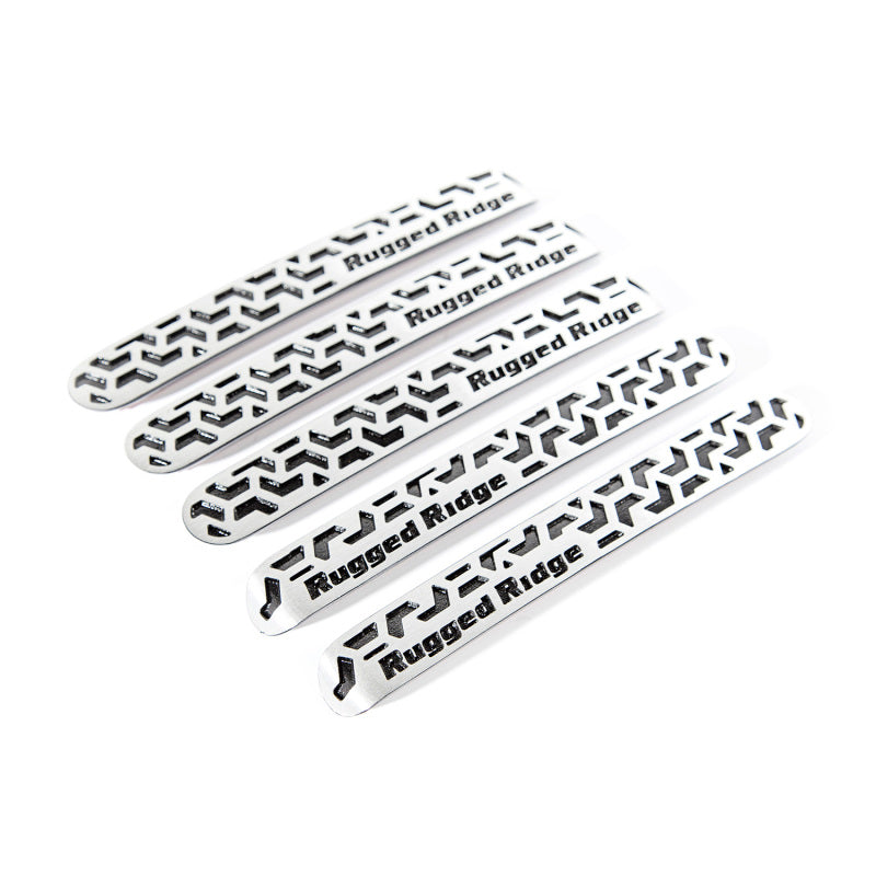 Rugged Ridge Elite Door Handle Inserts Contrast Tread; 07-18 Wrangler Unlimited - 13311.53