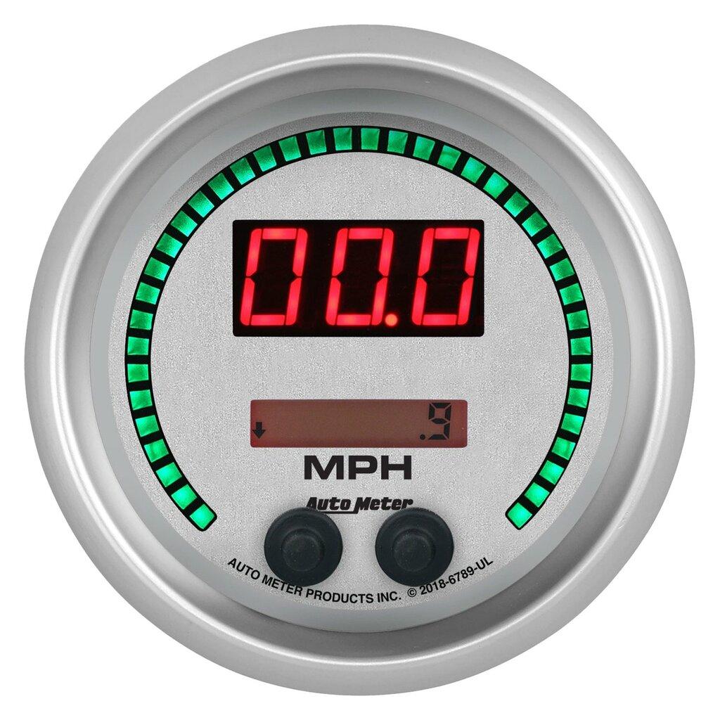 Auto Meter 3-3/8" SPEEDOMETER 260 MPH / 260 KM/H ELEC. PROGRAMMABLE, ULTRA-LITE ELITE DIGITAL - 6789-UL