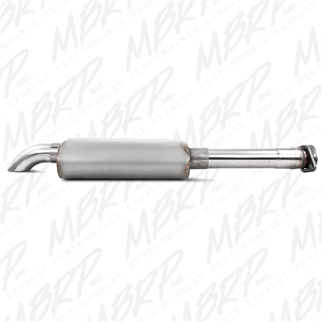 MBRP 2 1/2in. Cat Back; Single; Off-Road; Turn Down; T409 (2000-2006 TJ,2000-2006 Wrangler) - S5522409