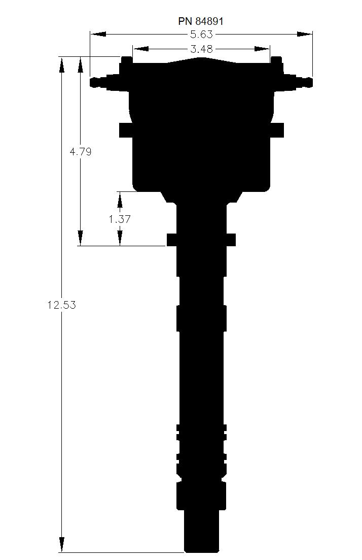 Chevy Flat Top Pro-Billet Distributor.  - 84891