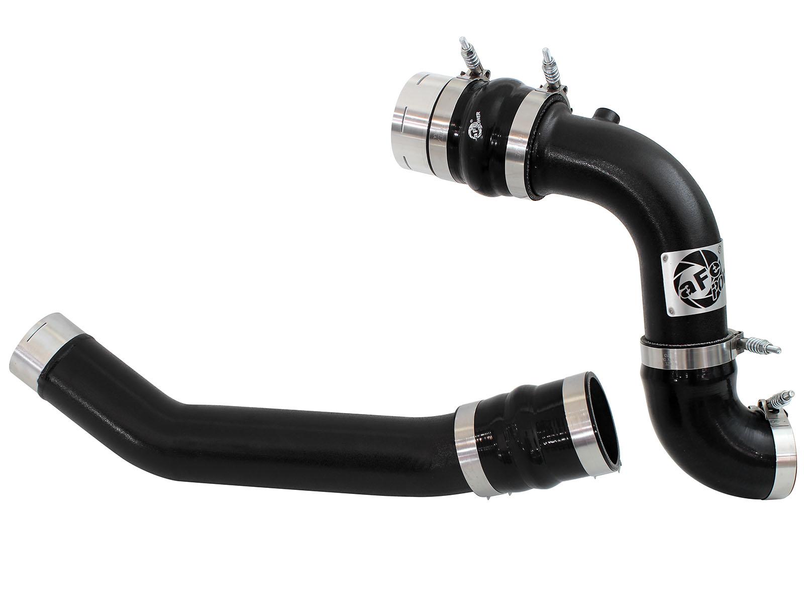 AFE BladeRunner 3 IN Aluminum Hot and Cold Charge Pipe Kit Black (2011-2016 F-250 Super Duty, F-350 Super Duty) - 46-20144-B