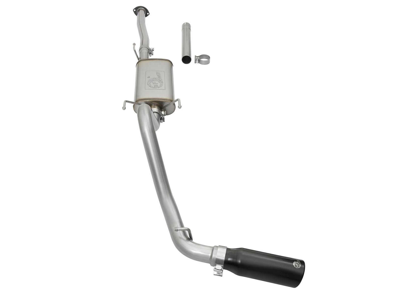 AFE MACH Force-Xp 2-1/2in 409 Stainless Steel Cat-Back Exhaust System w/Black Tip (2005-2012 Tacoma) - 49-46031-B
