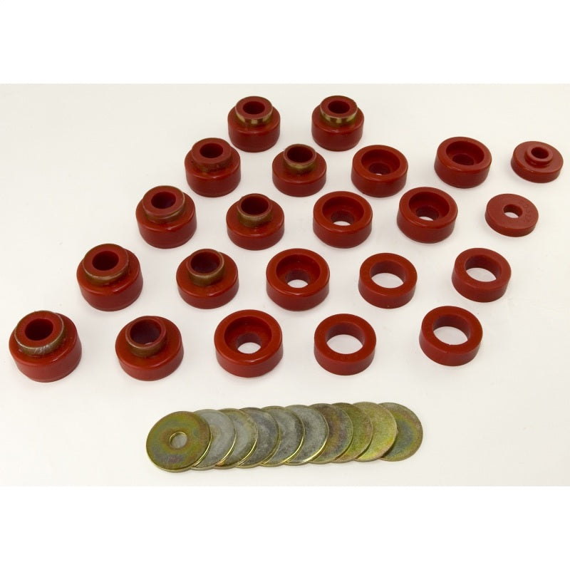 Rugged Ridge Body Mount Kit Red 22 Pieces 1987-1995 Yj By Rugged Ridge - 18351.05