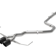 AFE Takeda 3 IN to 2-1/2 IN 304 Stainless Steel Cat-Back Exhaust w/ Black Tip (Hyundai Veloster 19-20 L4-1.6L (t)) - 49-37011-B